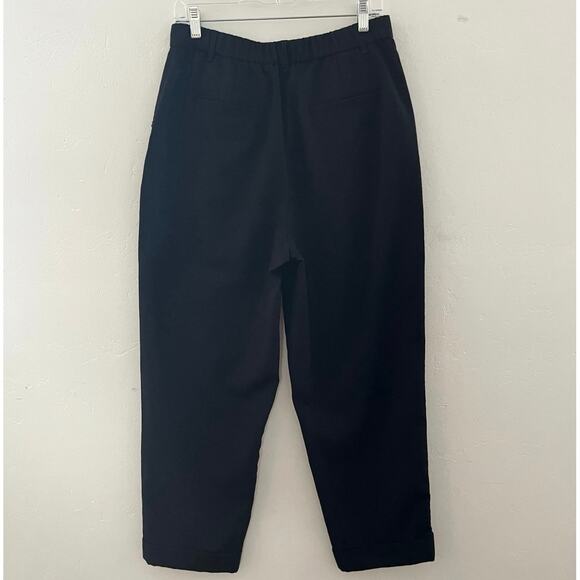 J. Crew D-Ring Flannel Pants Women's 8 Black Minimalist Business Casual Preppy - Picture 9 of 9